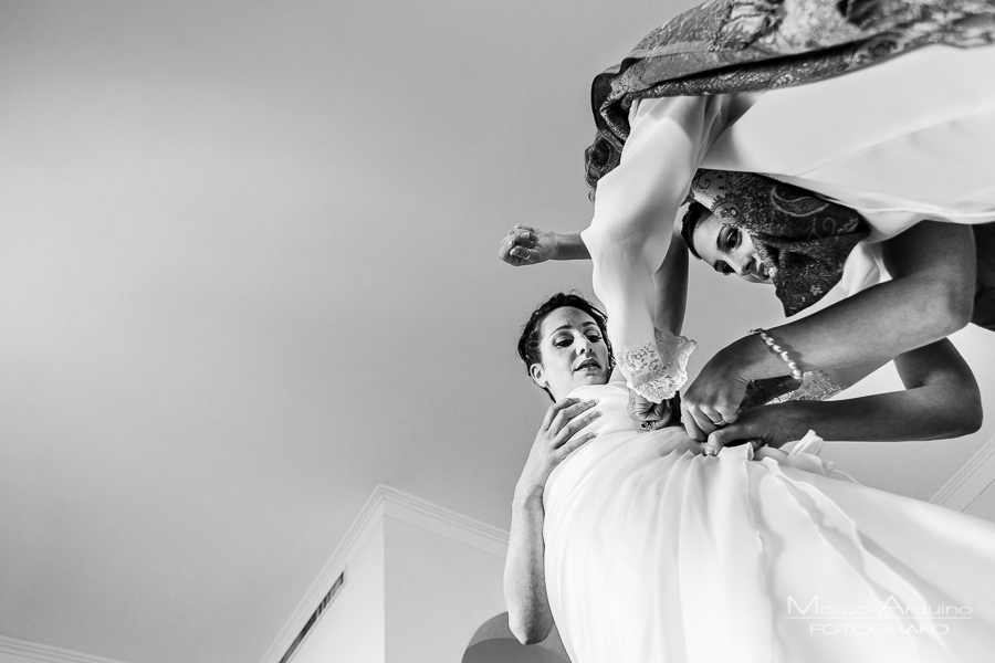 bride getting ready at grand hotel majestic verbania lake maggiore italy