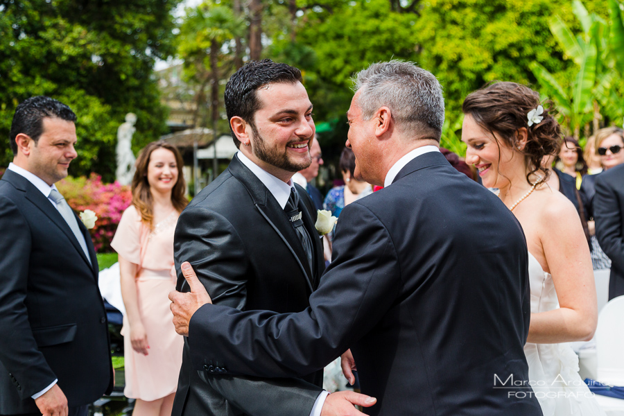 outdoor civil wedding ceremony villa Giulia pallanza lake maggiore