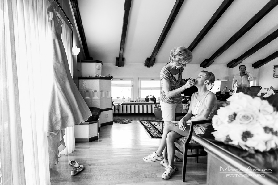 bride getting ready Milan italy