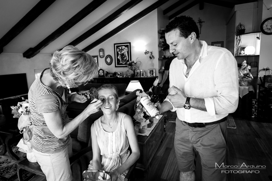 bride getting ready Milan italy