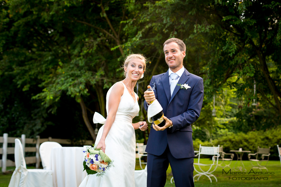 wedding toast lake maggiore Italy