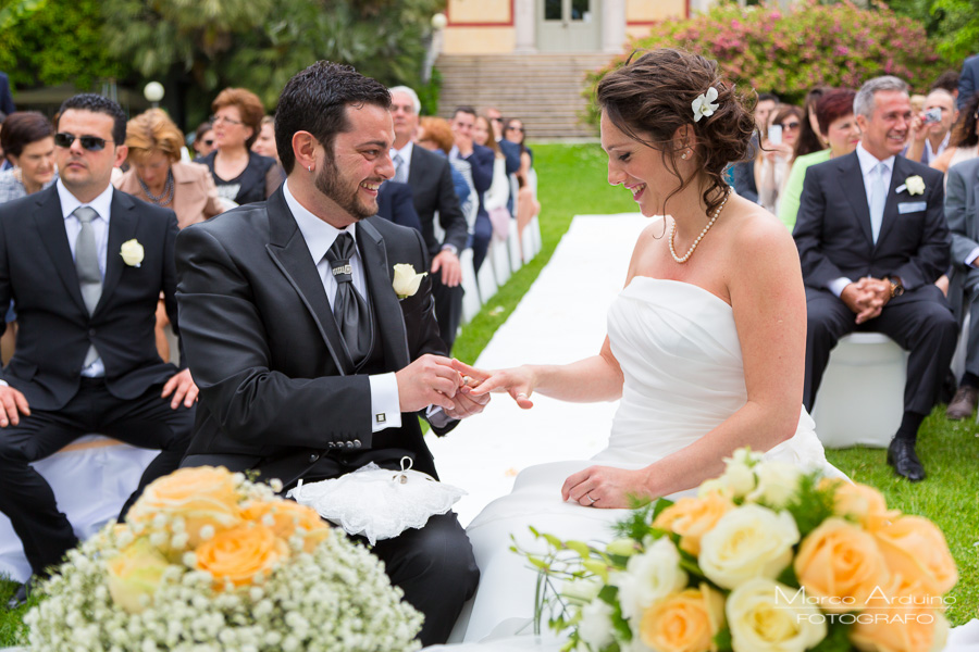 outdoor wedding ceremony lake maggiore Italy