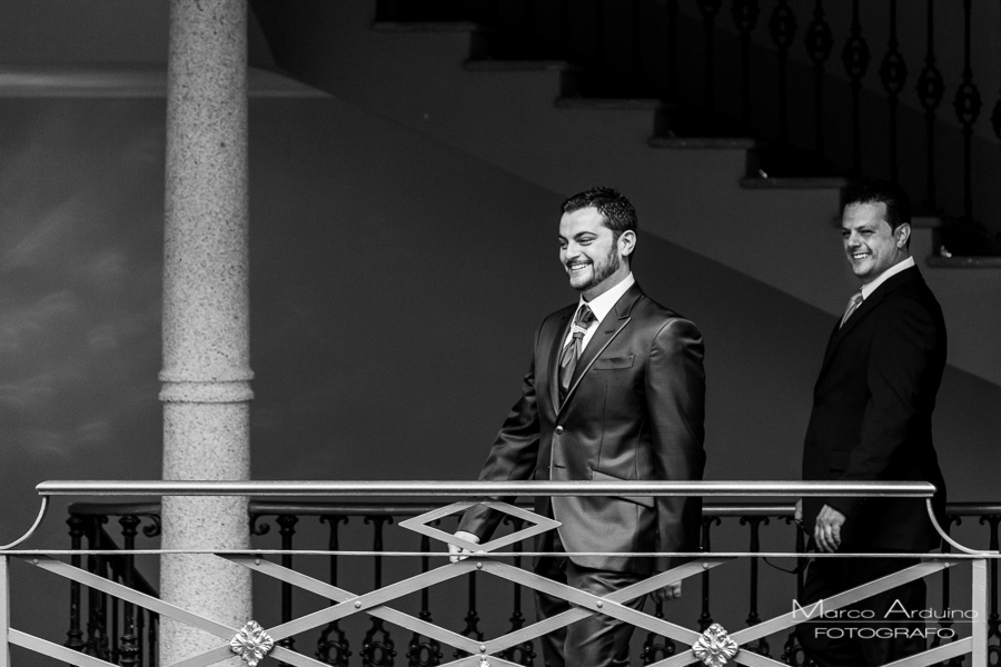 Groom getting ready lake maggiore Italy