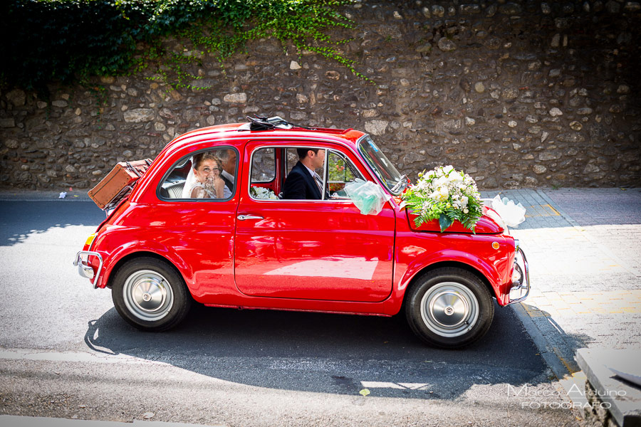 wedding car fiat 500