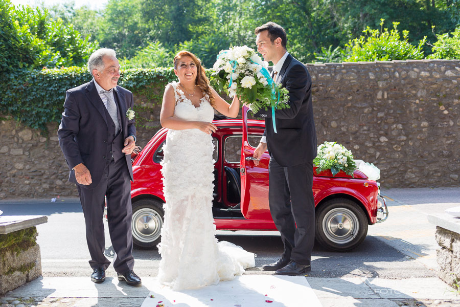 wedding car fiat 500