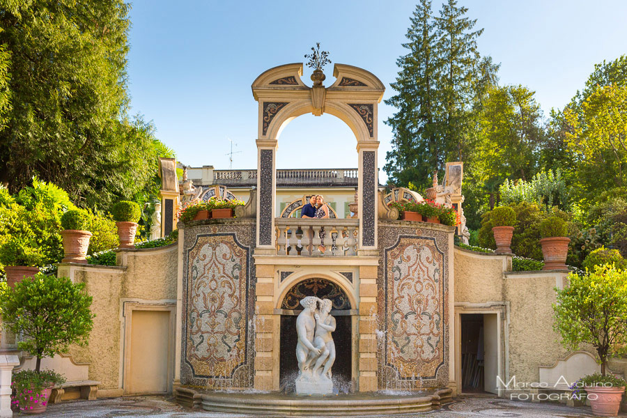 engagement session on lake Maggiore gran hotel des iles borromees verbania