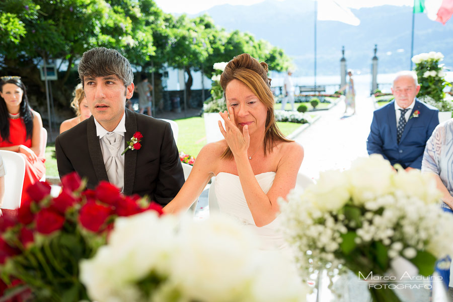 outdoor civil ceremony lake orta