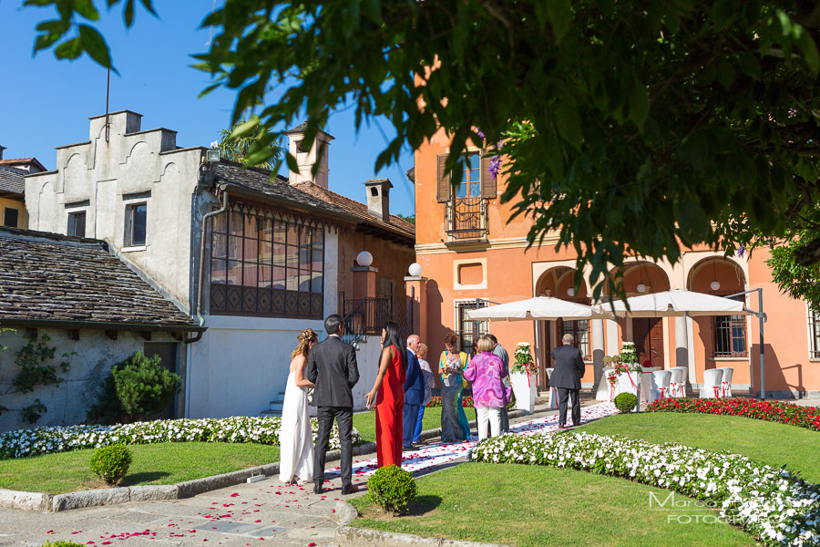 outdoor civil ceremony villa bossi lake orta