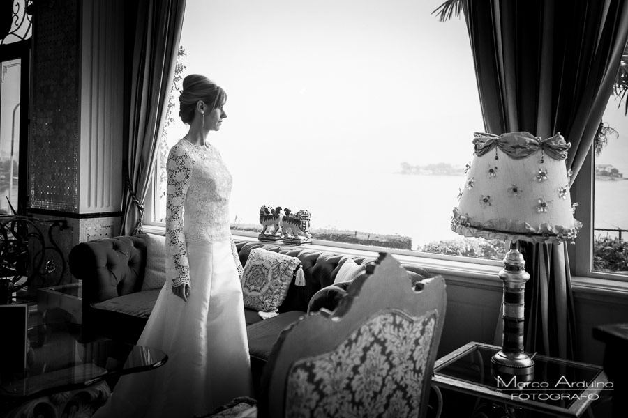 rain wedding on lake maggiore