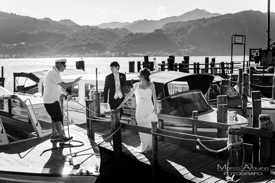 wedding photographer on lake orta