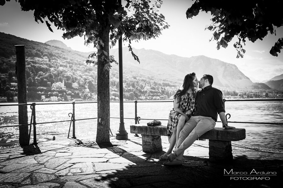 engagement session on lake Maggiore isola bella borromean island Stresa