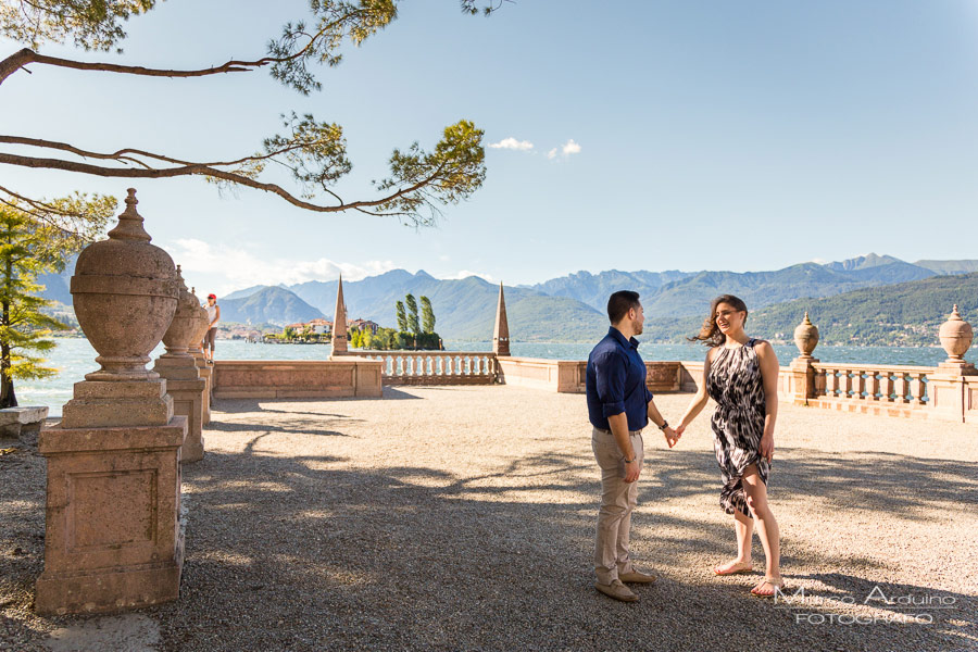 engagement session lake Maggiore isola bella novara