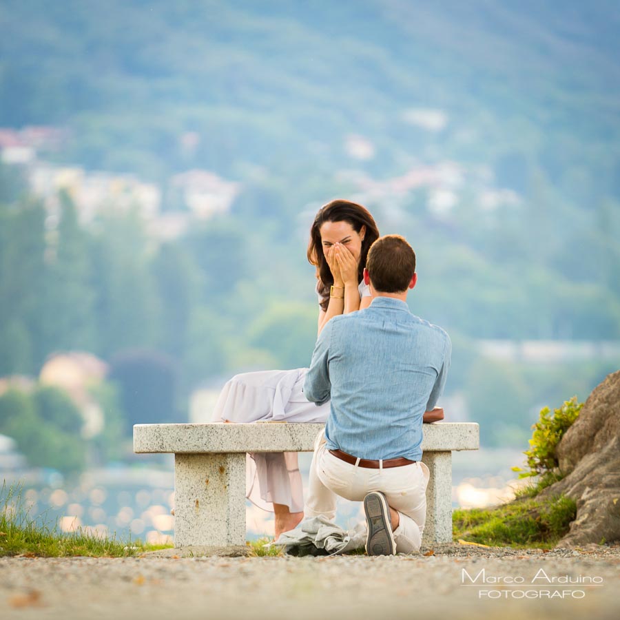 wedding proposal on lake maggiore