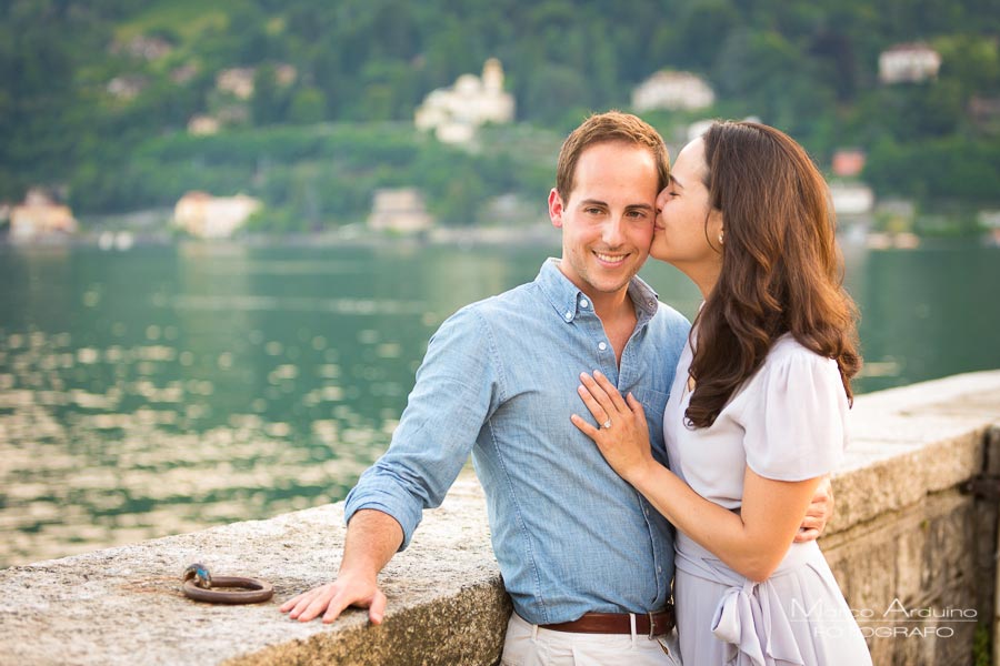 wedding proposal on lake maggiore