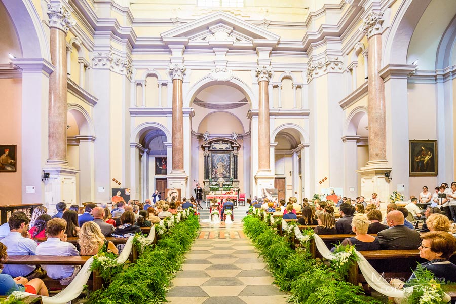 Wedding ceremony at San Carlo Borromeo Arona